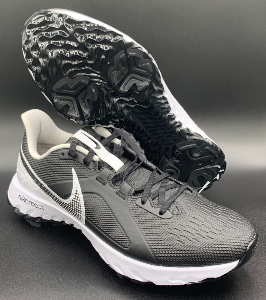 Nike React Infinity Pro 10 Golf Shoes Black White Mens Size 8.5 New