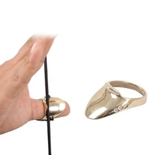 18-24mm Brass Archery Thumb Ring Finger Buckle Guard Tab Protector Bow Shooting