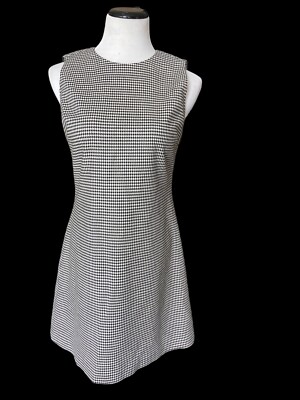 Alice & Olivia Black White Houndstooth Print Sleeveless Shift Dress Sz 6 Wool | eBay Alice & Olivia Black White Houndstooth Print Sleeveless Shift Dress Sz 6 Wool | eBay