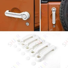 For Jeep Wrangler JK 2007-17 Bright White Exterior Door Handle & Tailgate Cover