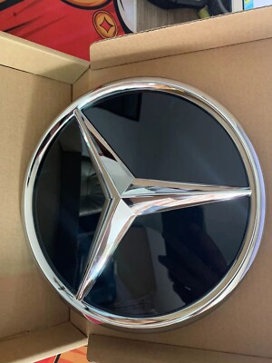 Für Mercedes Benz 2007-2014 W204 W447 W245 Neu Silber Logo Grill 3D Stern Emblem