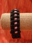 Paracord Cancer Awareness Black Pink Stripe Survival Bracelet Jewelry Statement — photo 5