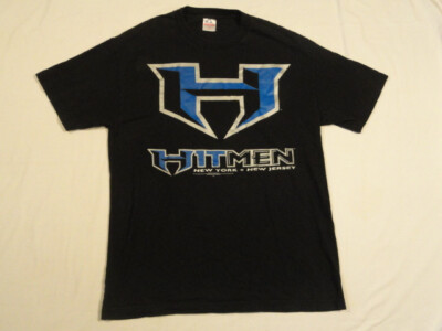 XFL T Shirt Hitmen New York + New Jersey sz Large by Alstyle