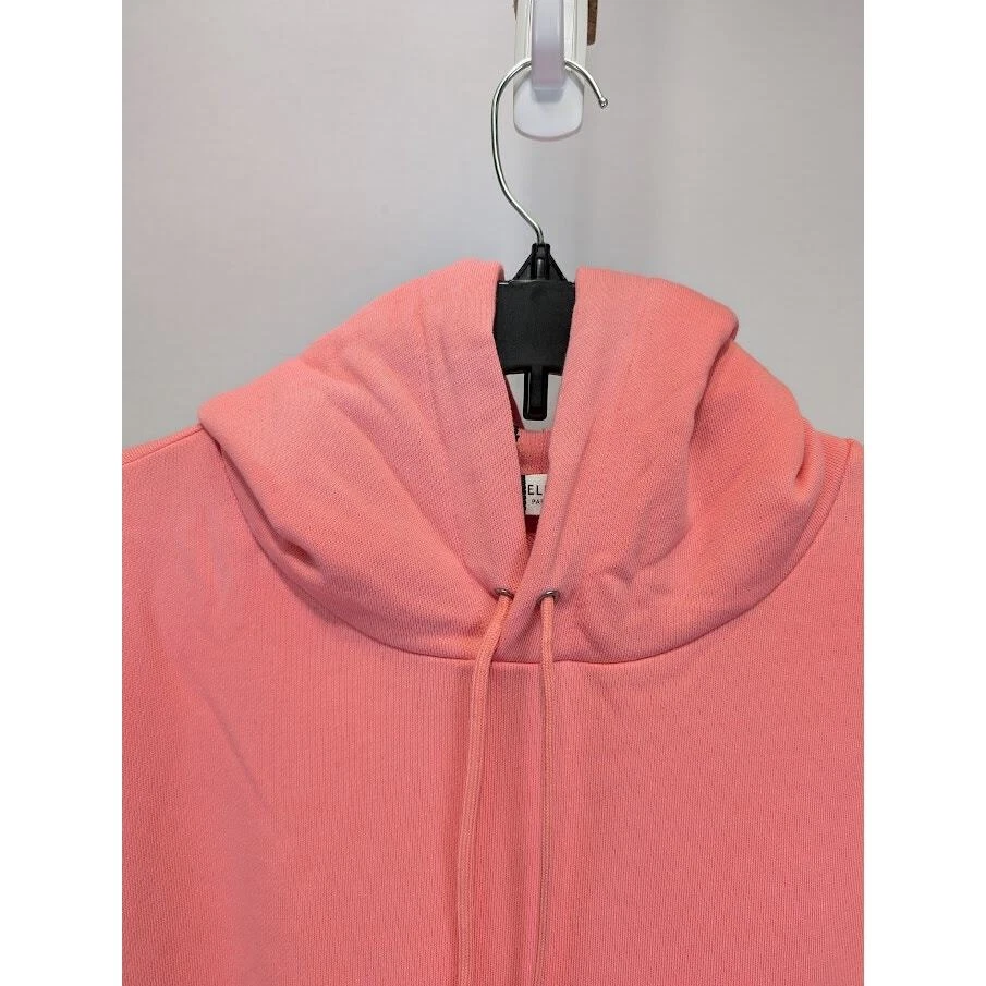 Felpa con cappuccio Celine " Flamingo Tensioni " rosa nuova con etichetta Medium