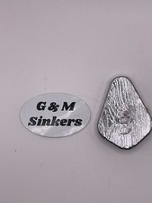 25 No Roll Sinkers 5 oz  Top Grade Lead Fishing Weights USA
