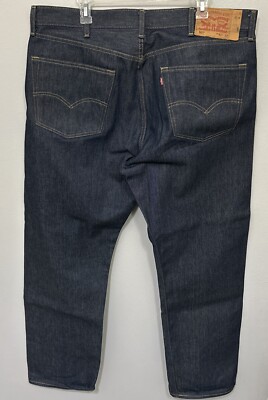 LEVI'S 501 Men's Jeans W40 L32 Dark Wash Blue Excellent