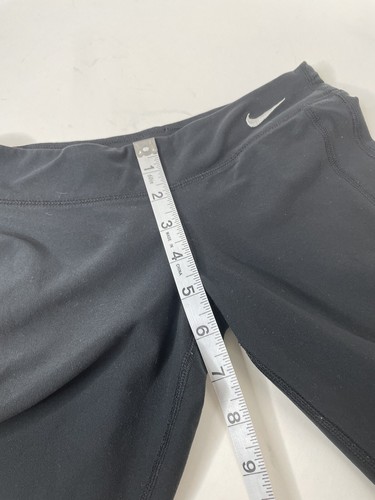 Nike Dri-Fit Leggings Youth Girls Small, Black, Logo, Compression - Picture 7 of 10