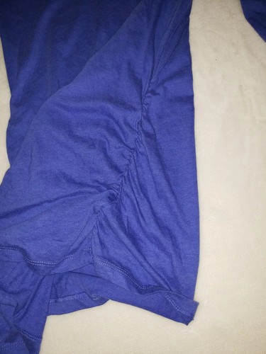 Isabel Maternity by Ingrid & Isabel Victory Blue Ruched Side Long Sleeve Top XS - Picture 3 of 3