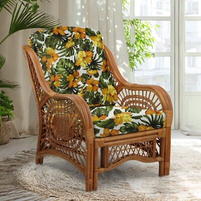 Lounge Chair Flower Wicker Chair Wicker Furniture Cushions For