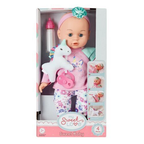 My Sweet Love Baby's First Day Pink Play Set, 10 Pieces, Featuring  Realistic 14 Washable La Newborn Doll, Perfect for Children 2+