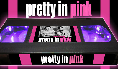 Pretty in Pink - Retro VHS Lamp +Remote Control - Comedy Movie