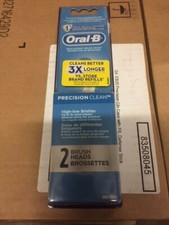 Oral-B Precision Clean Electric Toothbrush Replacement Brush Heads, 2ct NEW