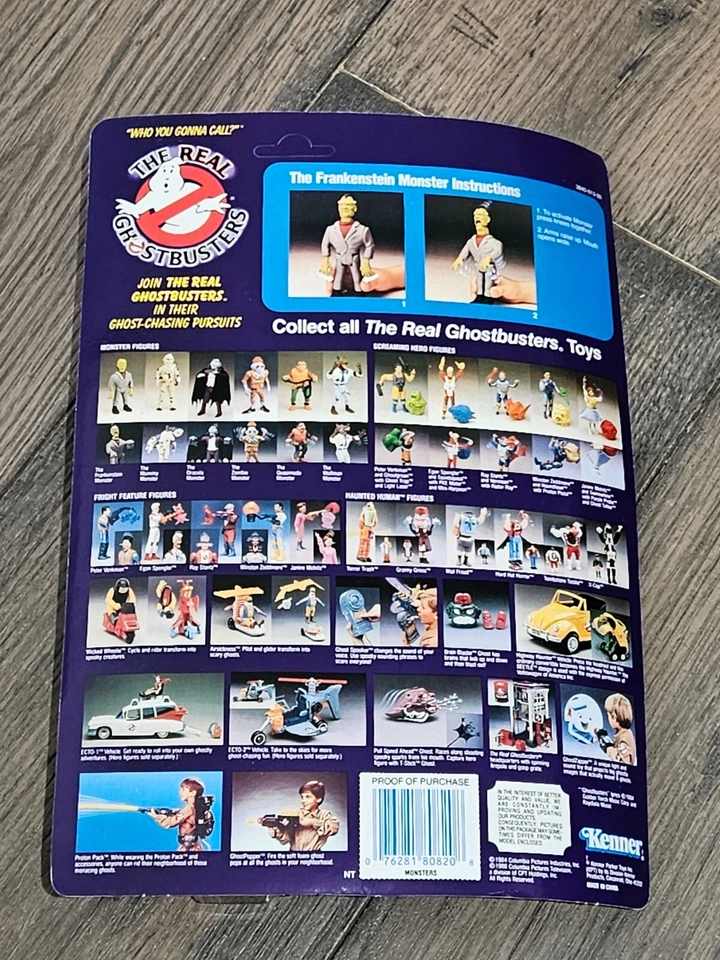 Figura de colección Kenner 1986 The Real Ghostbusters Monsters Frankenstein Monster Foto 2 de 4