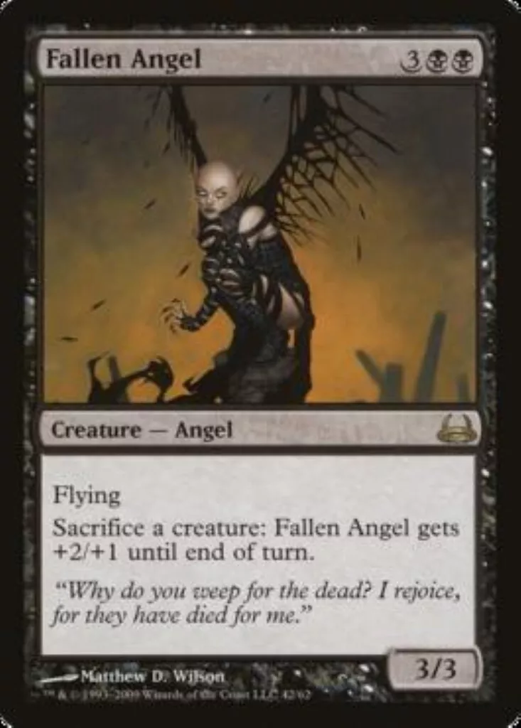 MTG Fallen Angel Duel Decks: Divine vs Demonic card Magic The Gathering played