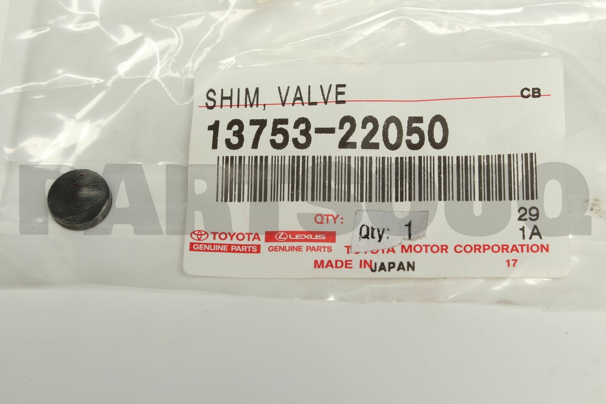 1375322050 Genuine Toyota SHIM, VALVE ADJUSTING 13753-22050 | eBay