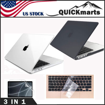 For MacBook Air 13.6 inch Case Shell A3240 A3113 A2681 & Keyboard & Screen Cover