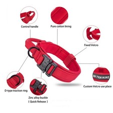 Dog Collar Durable Tactical Leash Set Adjustable Military Pet Collar Dog Leash