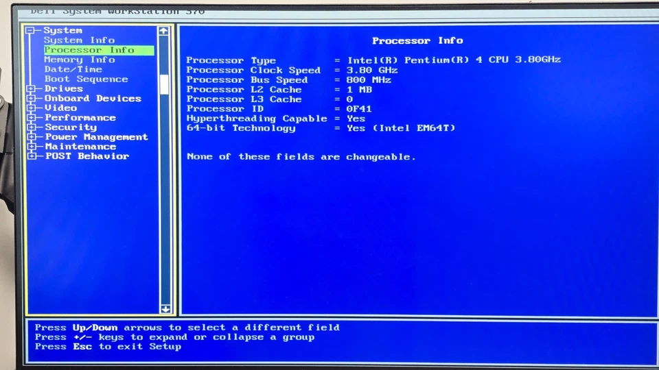 Vintage Dell Precision 370 Pentium 4 1GB RAM 500GB HDD Quadro FX 1300 no OS #21 - Image 3 of 4