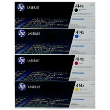 FAST SHIP! Original HP 414X High Yield Toner Full Set 4-Pack W2020X-W2023X CMYK
