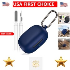 Midnight Blue Shockproof Silicone Case for Shokz New OpenFit 2 with Cleaner Kit