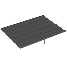 Outsunny 3.5x2.6 m Pergola Cover Replacement for 4x3 m Frame, Dark Grey