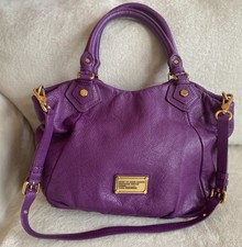 Borsa a tracolla MARC By Marc Jacobs Classic Q Fran viola pelle premium