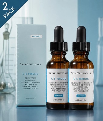 SkinCeuticals C E Ferulic Serum 1 fl oz 2 Pack 15% L-Ascorbic Acid New Sealed Fa
