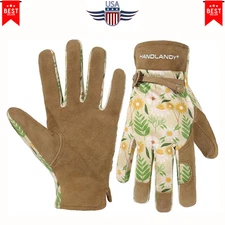 Ladies Women Leather Gardening Gloves Thorn Proof Safety Garden Working Gloves*