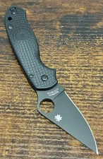 Spyderco Para 3 PM3 Lightweight DLC Black FRN CTS BD1N C223PBBK FACTORY SECOND