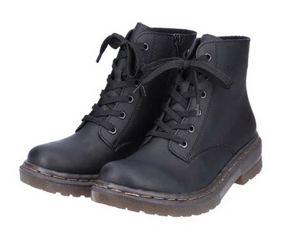 Rieker Stiefelette Schwarz Schnürstiefelette Boot Kurzstiefel Stiefel 78240 00