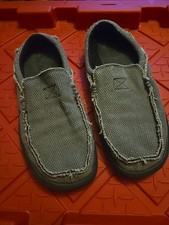 New men's 9 Sanuk Chiba Grey slip on shoes