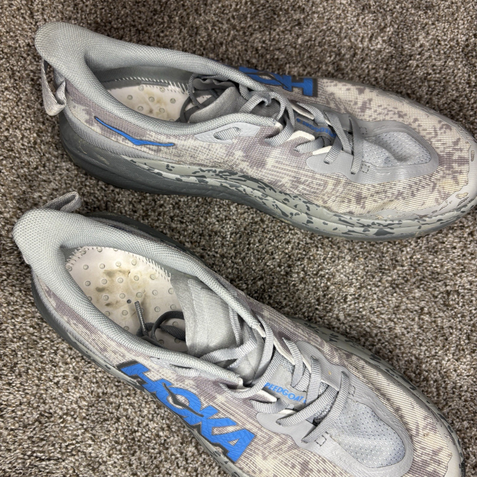 Hoka One One Mens Speedgoat 6 1147830 GCG Gray Running Shoes Sneakers Size 10 D thumbnail 9