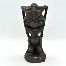 KC Co. 1998 Happiness Hapa Wood Tiki From Hawaii 7 Inch  Health And Happiness