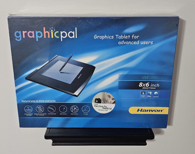 NEW Hanvon Graphicpal Tablet Advanced Users 8x6'' For Windows, Mac,Universal RARE