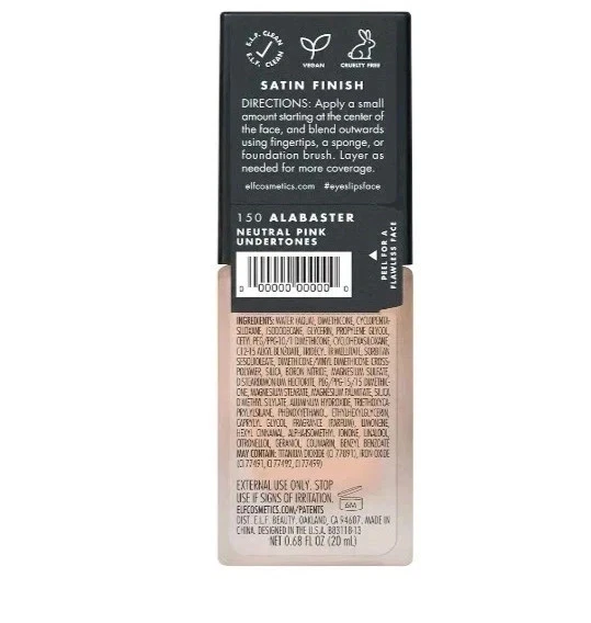 (2) e.l.f. Flawless Finish Foundation, Alabaster # 150 0.68 fl oz - Image 3 of 4