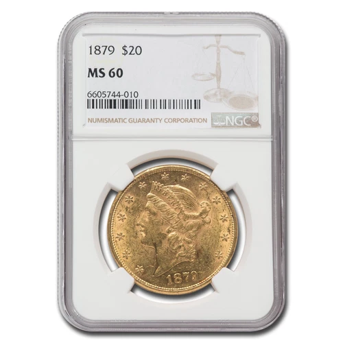1879 $20 Liberty Gold Double Eagle MS-60 NGC