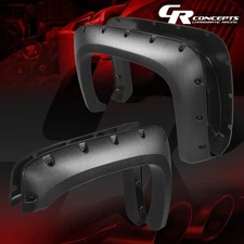 FOR 07-14 CHEVY SILVERADO FLEETSIDE 4PCS POCKET-STYLE SIDE WHEEL FENDER FLARES