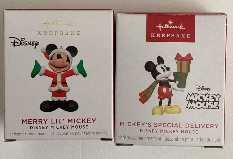 Hallmark Disney Mickey’s Special Delivery + Merry LIL’ Mickey Miniature Ornament