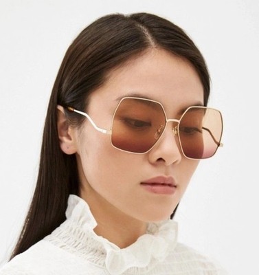 New Gucci  Designer Sunglasses GG1005S Metal Gold / Gradient 61-145 Italy