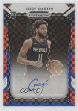 2019-20 Panini Prizm Draft Picks Red White & Blue 90/99 Cody Martin #36 Auto 3c7