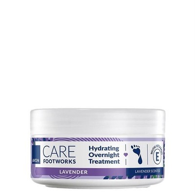 AVON CARE  Footworks Pflegende Feuchtigkeits Fußcreme fü die Nacht Lavendel