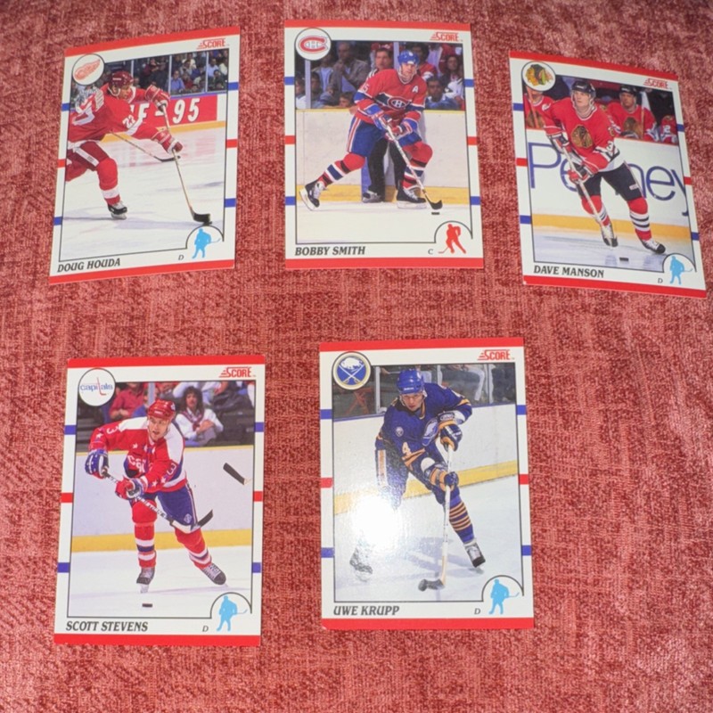 SCORE NHL Hockey Card Lot Houda Smith Manson Stevens Krupp Vintage Trading 5