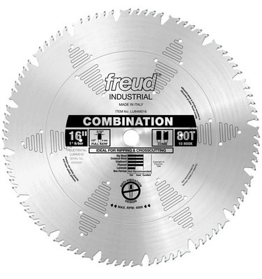 Freud LU84M016: 16'' x 80T Combination Blade