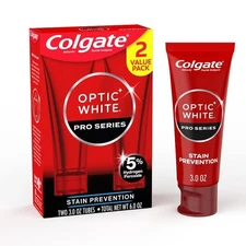 Colgate Optic White Pro Series Stain Prevention Hydrogen Peroxide Toothpaste-3oz