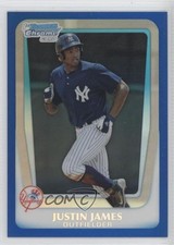 2011 Bowman Draft Chrome Prospects Blue Refractor /199 Justin James #BDPP60 9eo