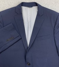 Brooks Brothers Blazer Mens 43R Blue Wool Blend Stretch Explorer Regent Fit