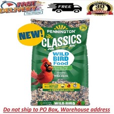 Pennington Classic Wild Bird Feed and Seed, 40 lb. Bag, Dry, 1 Pack
