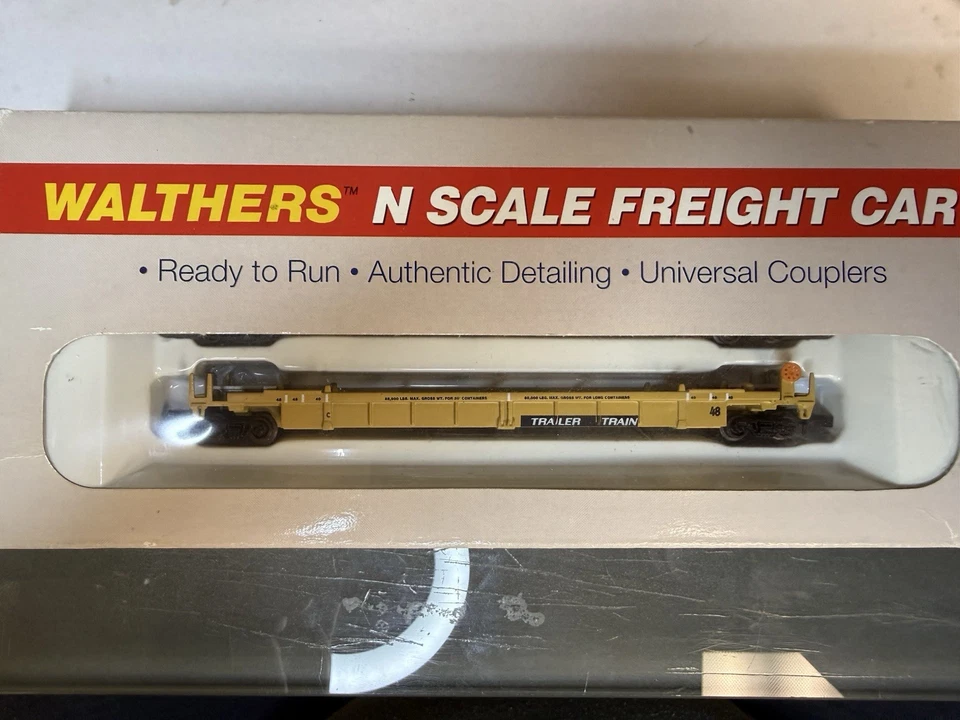 N Scale WALTHERS Stand Alone DOUBLE STACK CAR DTTX TTX 2 Pack - Image 2 of 2