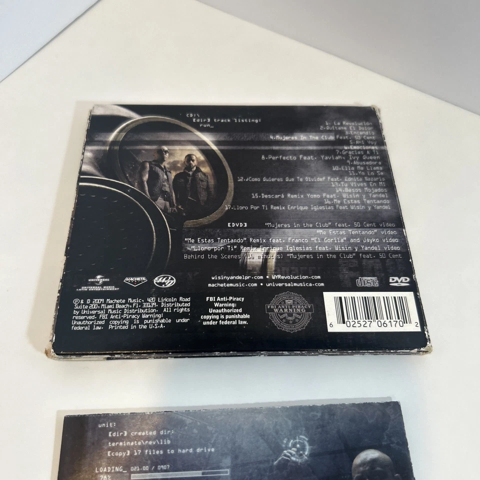 Wisin & Yandel – La Revolución CD + DVD Digipak Set w/ Booklet (2009) [2 Disc] - Image 3 of 4