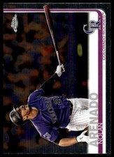 Nolan Arenado 2019 Topps Chrome #124 Colorado Rockies FREE SHIPPING AutographDen